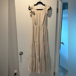 Maxi cream dress